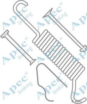 APEC BRAKING kit605 -  Комплектующие, тормозная колодка